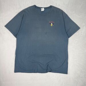 Y2K Mens The Duck Company Hammered Shark Saloon Venice Beach Graphic Tee 2X